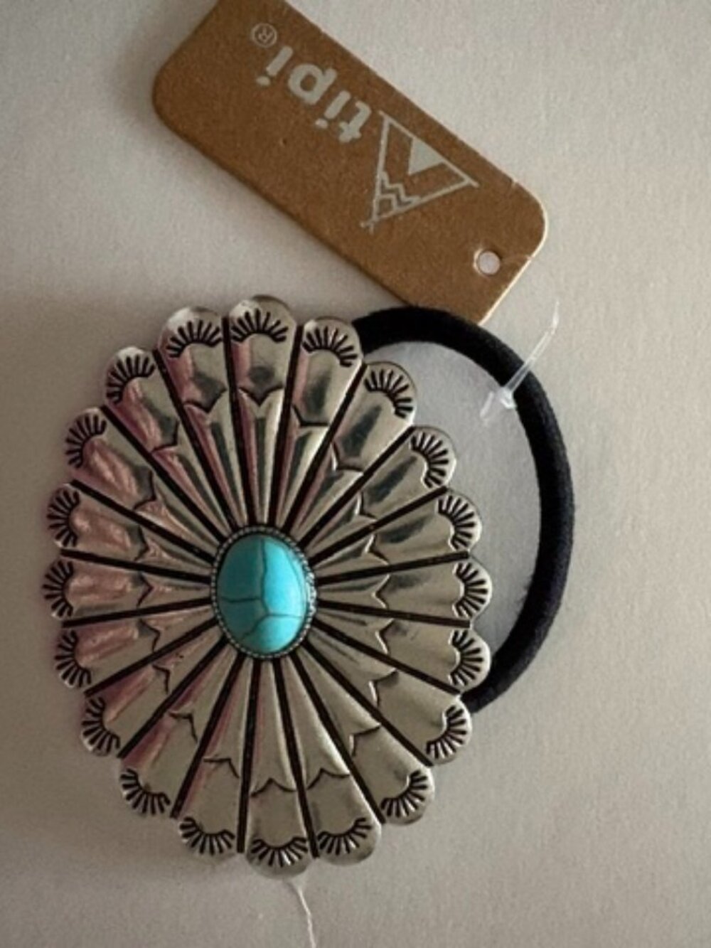 TIPI Turquoise Concho Western Hair Tie NWT